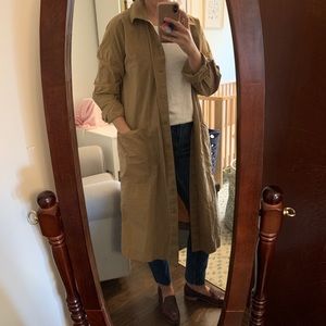 COS Camel Button Up Shirt Dress